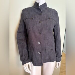 VTG Tilley Tailored Denim Jacket - Size 10 - Made in Canada